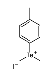 dimethyl-(4-methylphenyl)tellanium,iodide Structure