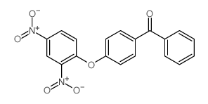 [4-(2,4-dinitrophenoxy)phenyl]-phenyl-methanone结构式