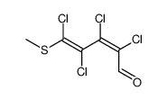 (2Z)-2,3,4,5-Tetrachlor-5-methylthio-2,4-pentadienal Structure