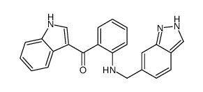 [2-(1H-indazol-6-ylmethylamino)phenyl]-(1H-indol-3-yl)methanone Structure