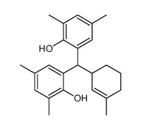 2-[(2-hydroxy-3,5-dimethylphenyl)-(3-methylcyclohex-2-en-1-yl)methyl]-4,6-dimethylphenol结构式