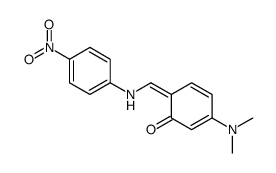 3-(dimethylamino)-6-[(4-nitroanilino)methylidene]cyclohexa-2,4-dien-1-one Structure