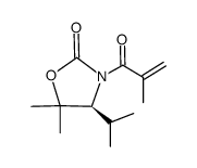 (S)-3-(2'-methylacryloyl)-4-iso-propyl-5,5-dimethyloxazolidin-2-one Structure