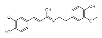 3-(4-hydroxy-3-methoxyphenyl)-N-(2-(4-hydroxy-3-methoxyphenyl)ethyl)-2-propenamide结构式
