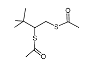 S,S'-(3,3-dimethylbutane-1,2-diyl) diethanethioate结构式