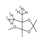 4-methoxy-2,2,4-trimethyl-5,5-bis(methyl-d3)-1,3-dioxolane Structure