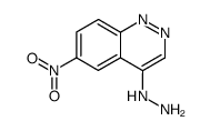 (6-nitro-cinnolin-4-yl)-hydrazine Structure