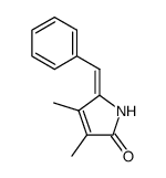 E-3,4-dimethyl-5-(phenylmethylidene)-3-pyrrolin-2-one结构式