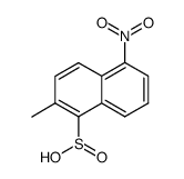 2-methyl-5-nitro-naphthalene-1-sulfinic acid结构式