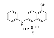 2-anilino-5-hydroxy-naphthalene-1-sulfonic acid结构式