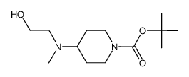tert-butyl 4-((2-hydroxyethyl)(methyl)amino)piperidine-1-carboxylate Structure