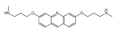 N-methyl-3-[6-[3-(methylamino)propoxy]acridin-3-yl]oxypropan-1-amine结构式