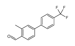 [1,1'-Biphenyl]-4-carboxaldehyde, 3-methyl-4'-(trifluoromethyl) Structure