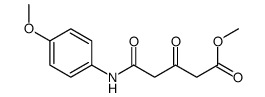 methyl 5-(4-methoxyanilino)-3,5-dioxopentanoate结构式