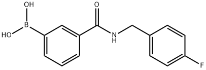 3-(4-氟苯基甲基氨基甲酰基)苯基硼酸图片
