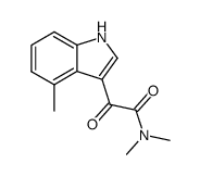 4,N,N-trimethyl-α,β-dioxo-1H-indole-3-ethanamine Structure