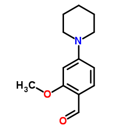 2-METHOXY-4-PIPERIDIN-1-YL-BENZALDEHYDE结构式