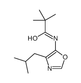 2,2-dimethyl-N-[4-(2-methylpropyl)-1,3-oxazol-5-yl]propanamide Structure
