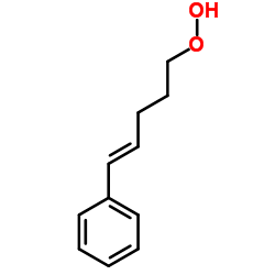 (E)-5-Phenyl-4-Pentenyl Hydroperoxide Structure