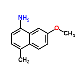 7-Methoxy-4-methyl-1-naphthalenamine结构式
