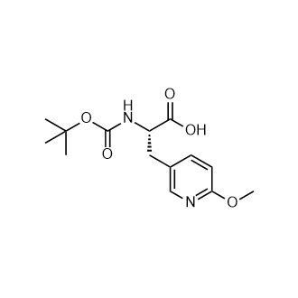 (S)-2-((tert-Butoxycarbonyl)amino)-3-(6-methoxypyridin-3-yl)propanoic acid picture