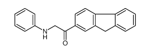 2-anilino-1-(9H-fluoren-2-yl)ethanone结构式