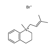 1-methyl-1-prenyl-1,2,3,4-tetrahydroquinolinium bromide Structure