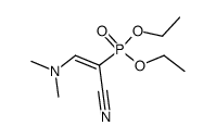 diethyl <1-cyano-2-(dimethylamino)vinyl>phosphonate Structure