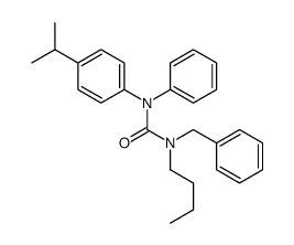 1-benzyl-1-butyl-3-phenyl-3-(4-propan-2-ylphenyl)urea结构式