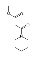 3-oxo-3-(piperidin-1-yl)propionic acid methyl ester结构式