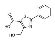 4-(hydroxymethyl)-2-phenyl-1,3-thiazole-5-carboxylic acid结构式