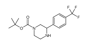 3-[4-(三氟甲基)苯基]哌嗪-1-羧酸叔丁酯结构式