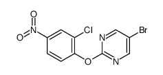 5-bromo-2-(2-chloro-4-nitrophenoxy)pyrimidine结构式