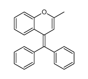 4H-1-Benzopyran, 4-(diphenylmethylene)-2-methyl Structure