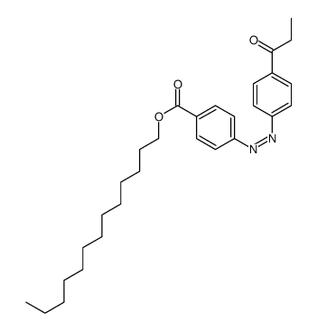 tridecyl 4-[(4-propanoylphenyl)diazenyl]benzoate结构式