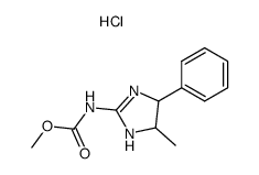 (5-Methyl-4-phenyl-4,5-dihydro-1H-imidazol-2-yl)-carbamic acid methyl ester; hydrochloride结构式