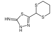 5-(1,3-dithian-2-yl)-1,3,4-thiadiazol-2-amine Structure