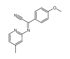 4-methoxy-N-(4-methylpyridin-2-yl)benzimidoyl cyanide结构式