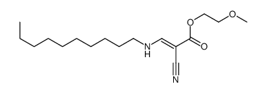 2-methoxyethyl 2-cyano-3-(decylamino)prop-2-enoate结构式