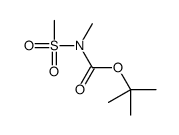 N-(tert-Butoxycarbonyl)-N-Methylmethanesulfonamide structure