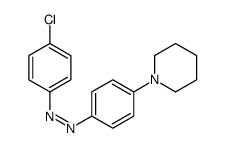 (4-chlorophenyl)-(4-piperidin-1-ylphenyl)diazene Structure