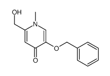 2-(hydroxymethyl)-1-methyl-5-phenylmethoxypyridin-4-one Structure