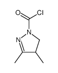 4,5-dimethyl-3,4-dihydropyrazole-2-carbonyl chloride Structure