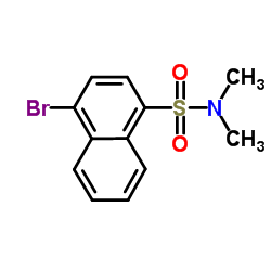 4-Bromo-N,N-dimethyl-1-naphthalenesulfonamide结构式