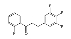 2'-FLUORO-3-(3,4,5-TRIFLUOROPHENYL)PROPIOPHENONE结构式