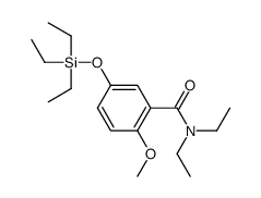 N,N-diethyl-2-methoxy-5-triethylsilyloxybenzamide结构式