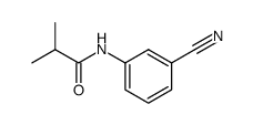 3-isobutyrylamino-benzonitrile结构式