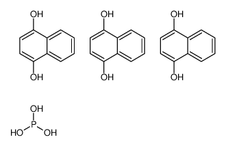 naphthalene-1,4-diol,phosphorous acid Structure