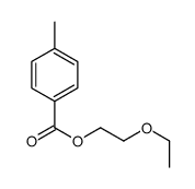 Benzoic acid, 4-Methyl-, 2-ethoxyethyl ester结构式