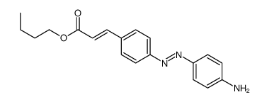 butyl 3-[4-[(4-aminophenyl)diazenyl]phenyl]prop-2-enoate Structure